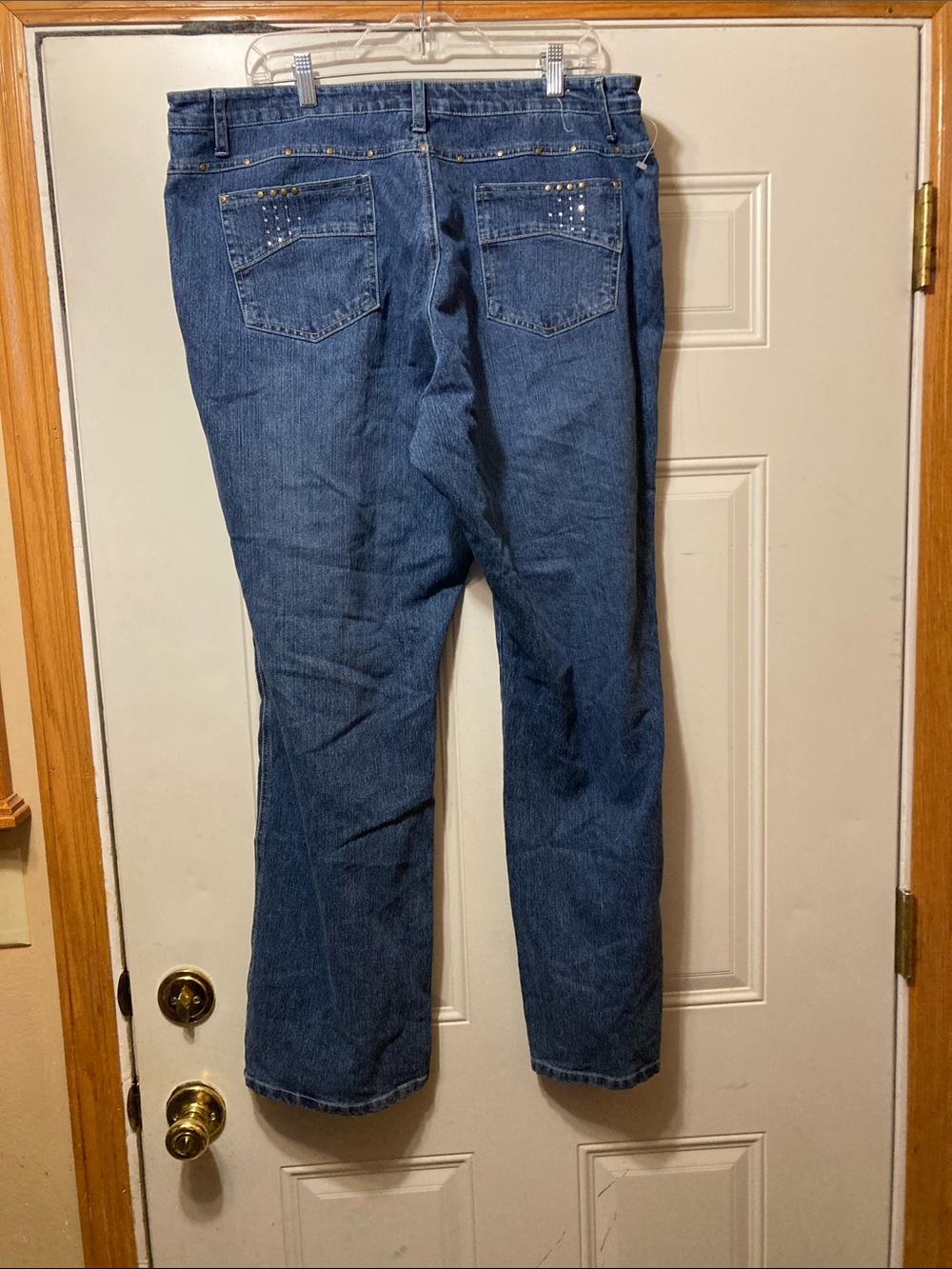 Classic Blue Jeans with Back Pocket Studs 22 NWT
